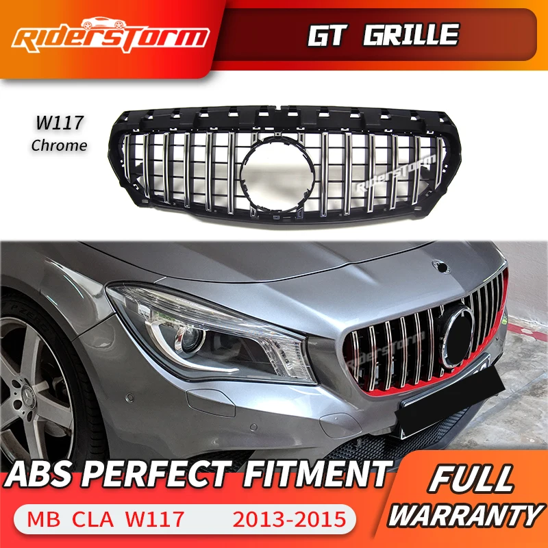 Гриль GT style для CLA W117 передняя решетка GTR гриль Mercedes class CLA200 cla220 CLA250 cla260 cla300 АБС