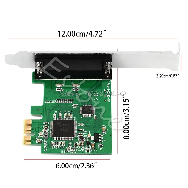 Параллельный порт DB25 25Pin принтер LPT к PCI E переходник для экспресс карты Прямая