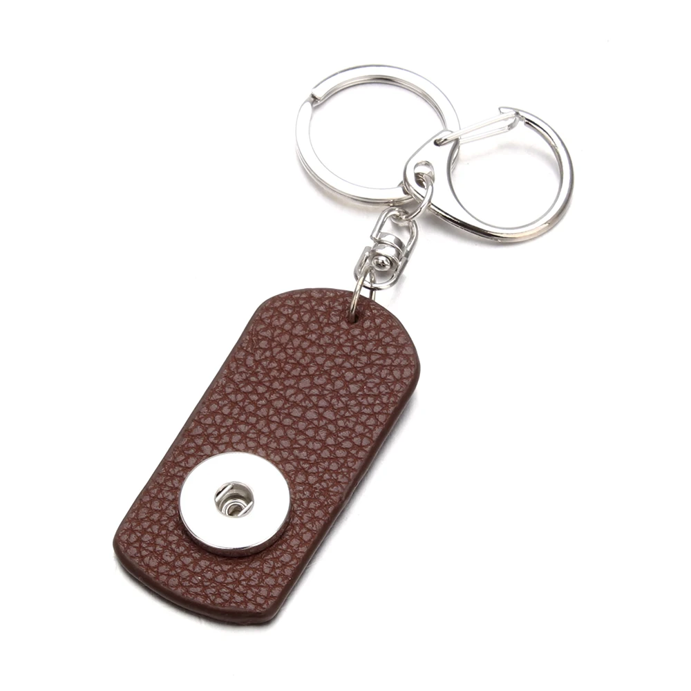 Брелок для женщин коричневый брелок девушек 18/20 мм|snap key chains|fashion chainkey chain |