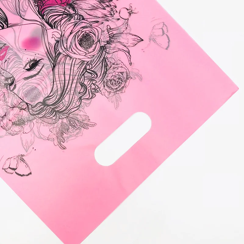 Сумка для упаковки одежды Butterfly Girl пластиковая сумка покупок с ручкой 50 шт. 25x25 см