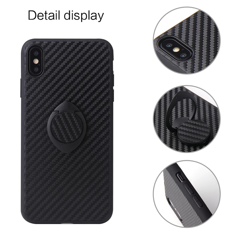 Magnetic Car Leopard Phone Case for Iphone 6 6s 7 8 PLus X 10 Shockproof Magnet Bracket Ring Holder I XR XS Max Cover |