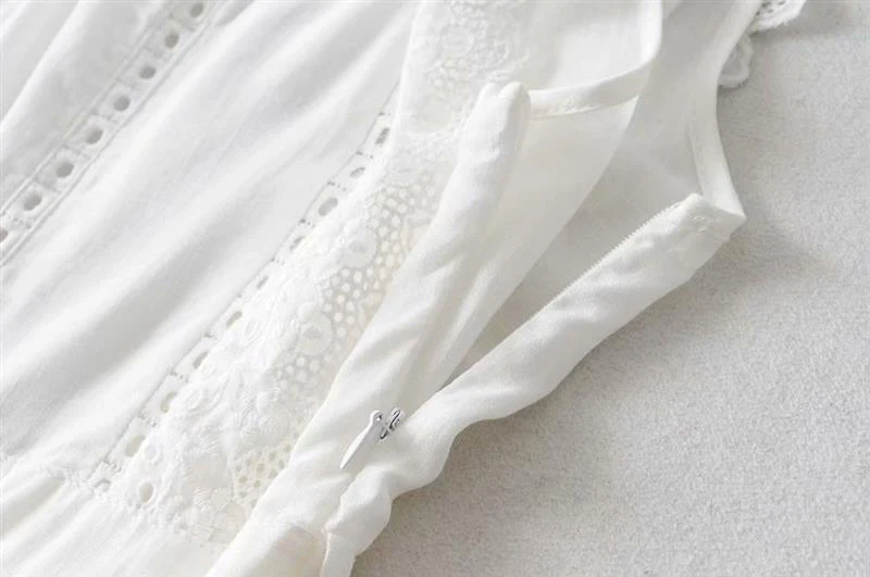 Boho женский комбинезон с вышивкой, хлопковый женский комбинезон, длинный, широкие штанины, Летний комбинезон с холодным рукавом, уличный гофрированный комбинезон, пляжный