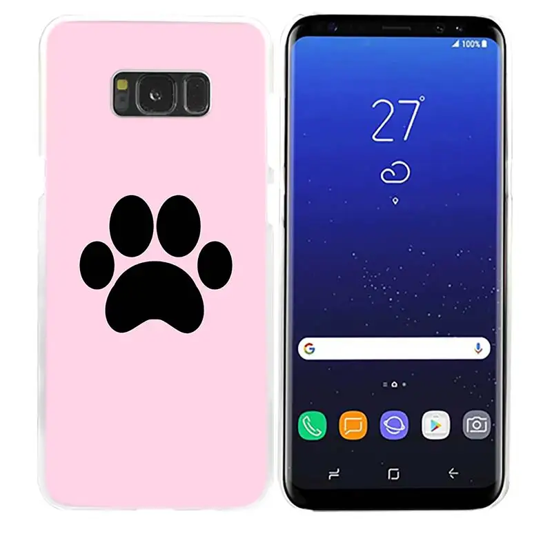 15 Чехол для телефона с изображением собачьей лапы для samsung Galaxy M20 M10 S10 S9 S8 Plus S7 S6 Edge Note 8 9 Жесткий пластиковый Чехол - Цвет: 15