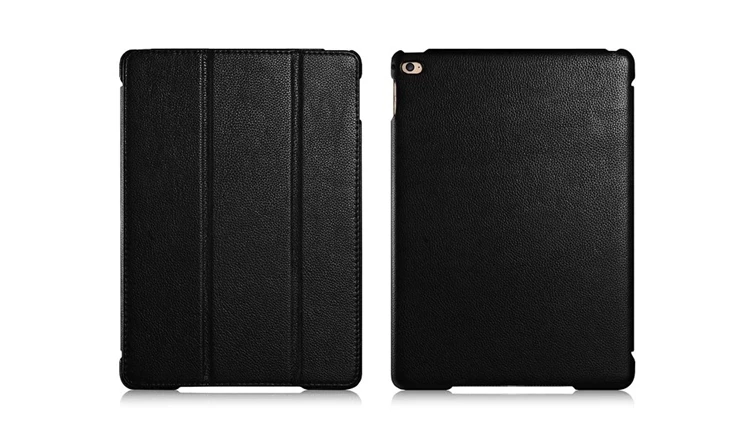 Чехол для ipad air 2, роскошный чехол из натуральной кожи для ipad air2, Модный чехол с текстурой личи для ipad air 2, черный, коричневый, розовый