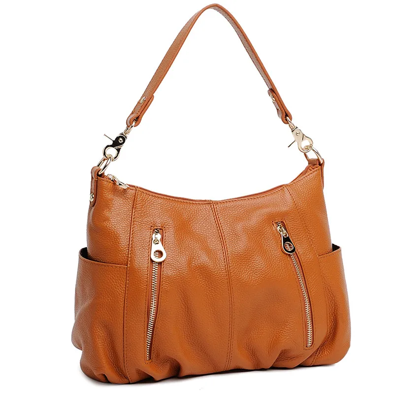 MCO Модная стильная женская сумка на плечо из натуральной кожи сумка-тоут