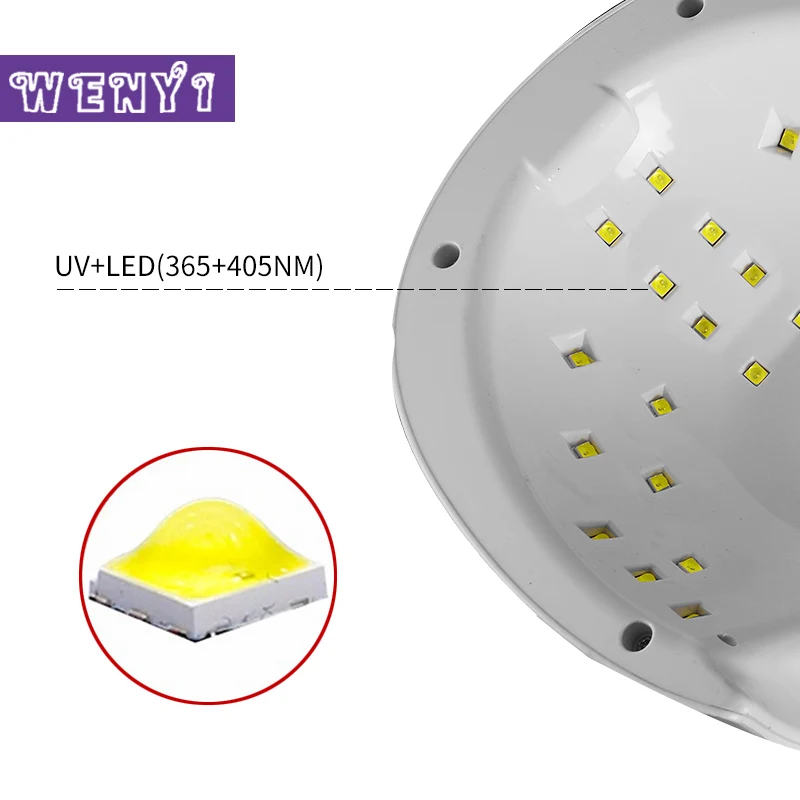 SUN UV SUN4SE 48 Вт двойная светодиодная УФ-лампа для ногтей Сушилка Гель-лак