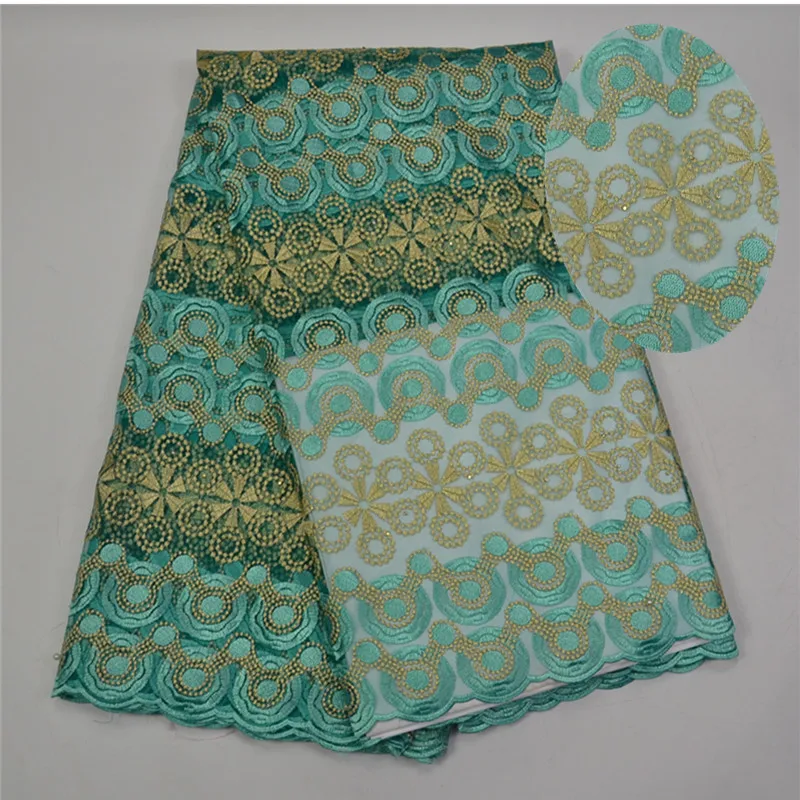 Последние Африканских Кружева Платье Блесток Вышитые вино Кружевной Отделкой