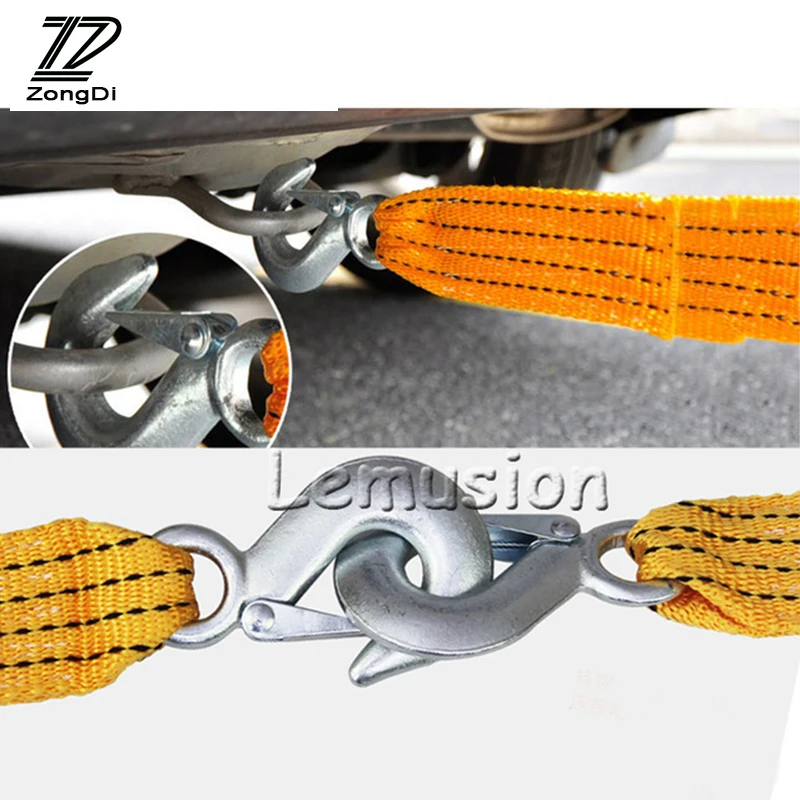 

ZD 1set Car Accessories For Alfa Romeo 159 BMW E46 E39 E36 E90 X5 X6 Audi A3 A6 C5 A4 B6 B8 3 Meters 3Tons Car Trailer Rope Hook