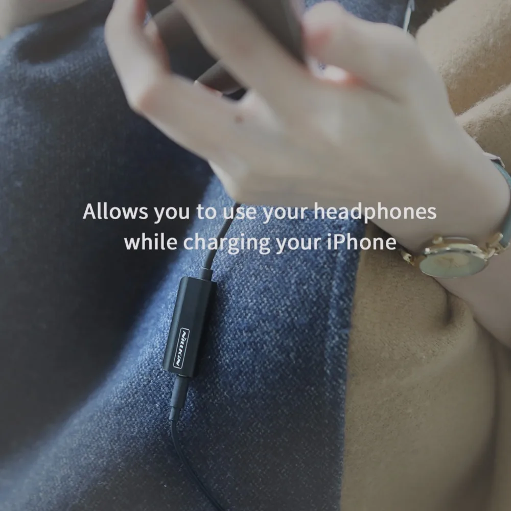 Кабель-адаптер для iPhone 11 pro X XS Max XR 8 Plus NILLKIN 3 5 мм AUX кабель зарядки наушников