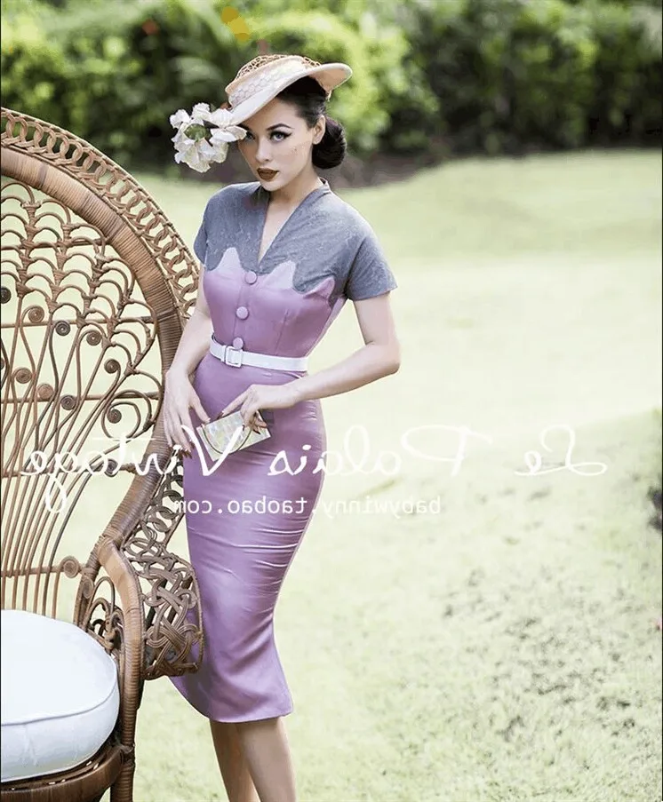 Женское атласное платье с коротким рукавом и V-образным вырезом - купить по