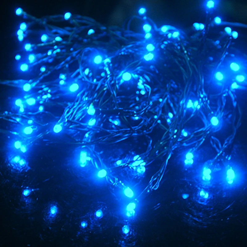 Светодиодные рождественские сказочные фонари 10 м уличные садовые на солнечной