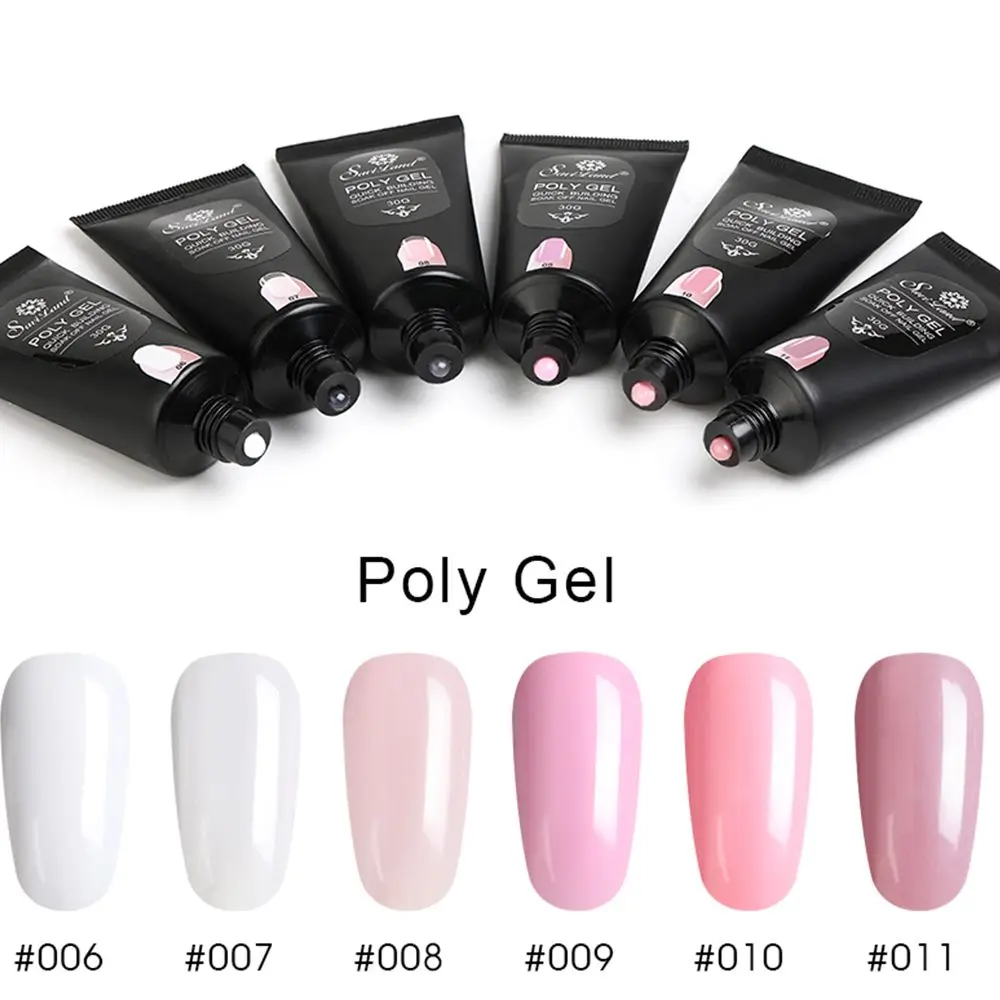 39 г Гелевые наборы Французский прозрачный дизайн ногтей Камуфляжный цвет