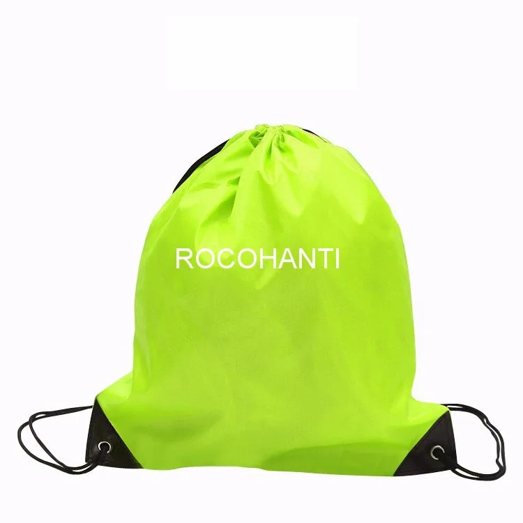 ROCOHANTI 100x нейлоновая или Хлопковая сумка с шнурком Оксфорд рюкзак сумки печать логотипов под заказ