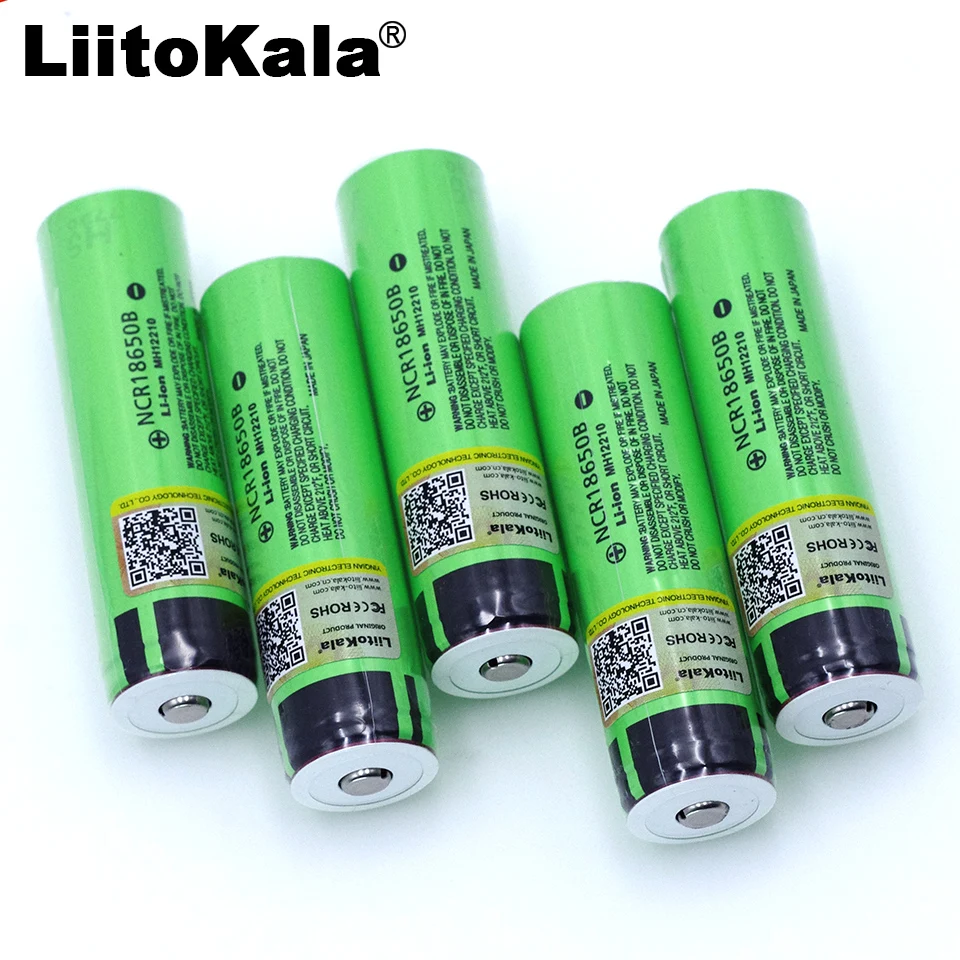 4 шт. оригинальный литиевый аккумулятор Liitokala 18650 3 7 в 3400 мАч NCR18650B батареи для