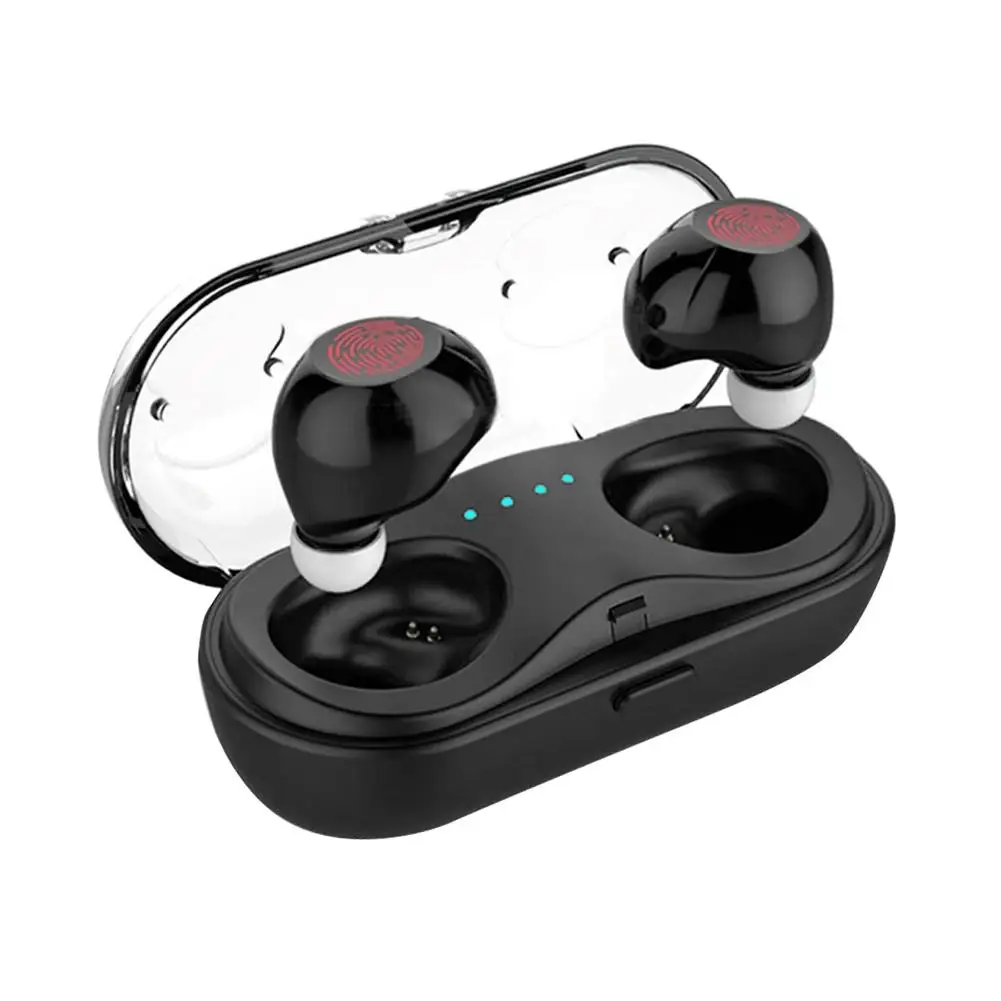 HBQ-Q18 Waterproof Bluetooth Earphone Touchable True Wireless Stereo Earbuds Black White Red Colorful Headset With Charging Box |