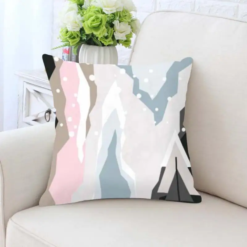 Customized Graffiti Pillow Case Geometric Abstract Art Painting Decorative Cushion Covers For Creative Home Decor Accessories | Дом и сад