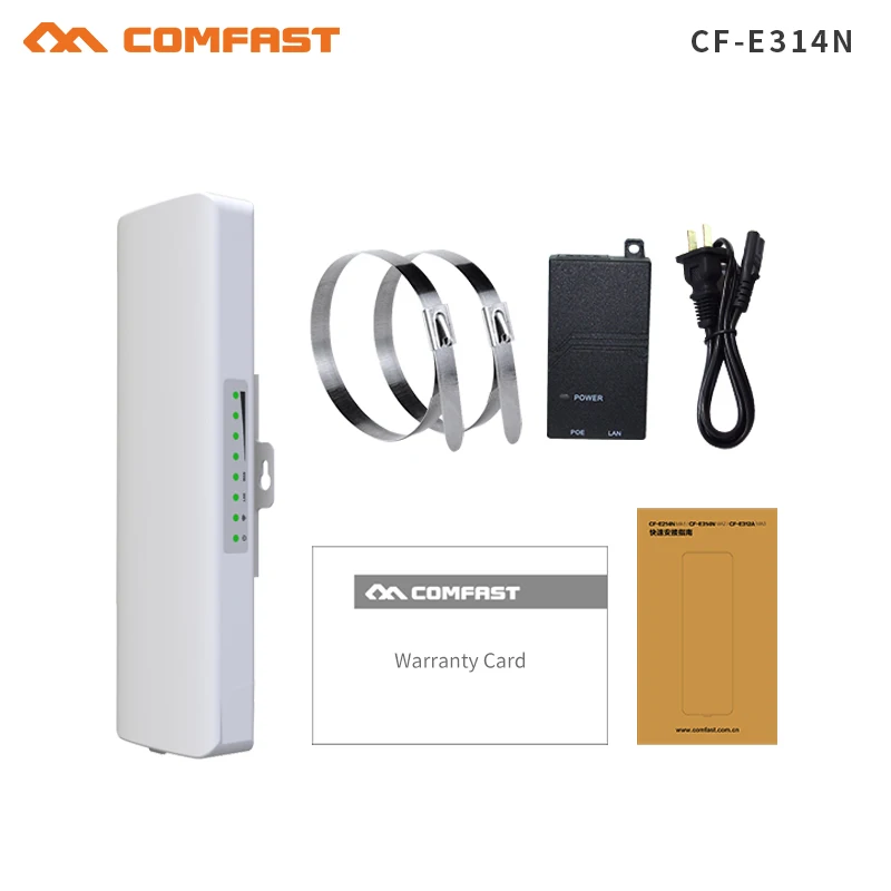 Горячая comfast 2 3 км 4 ГГц и 5 8 150 ~ 300 Мбит/с открытый беспроводной мост CPE