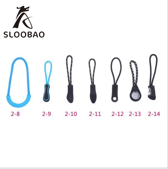 1000 шт./упак. застежка молния шнур веревка концы замка скоба для крепления Черный