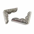 12 шт. антикварная Подарочная коробка для ювелирных изделий Деревянный чехол для скрапбукинга фотоальбомы меню папки воротник Угловой протектор