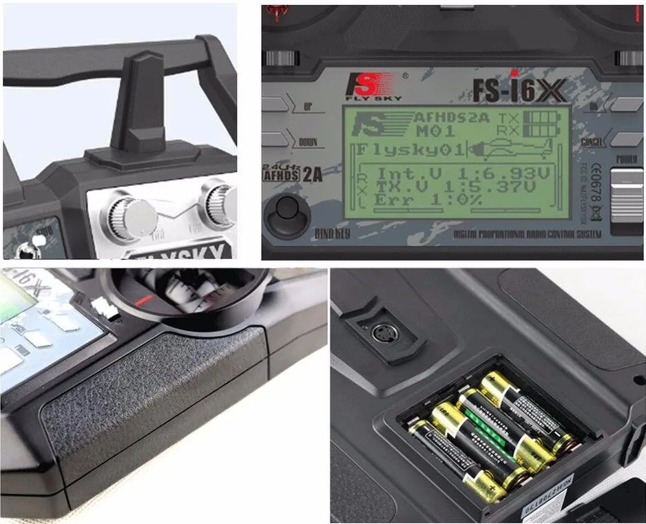 Flysky FS i6X I6X 2 4 GHz 10CH AFHDS 2A RC передатчик и iA6B / iA10B X6B /FS A8S IA6 приемник для самолета|flysky