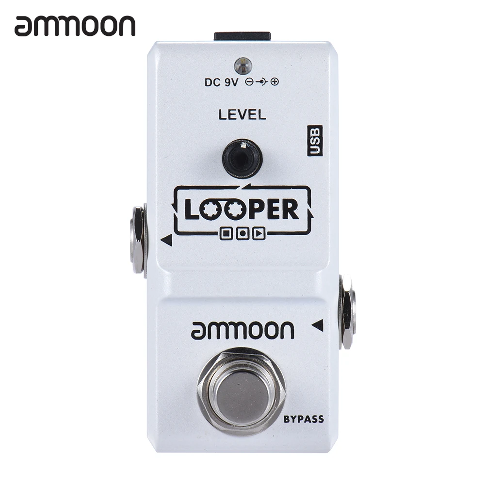 

ammoon AP-09 Nano Series Loop Electric Guitar Effect Pedal Looper True Bypass Unlimited Overdubs 10 Minutes Recording