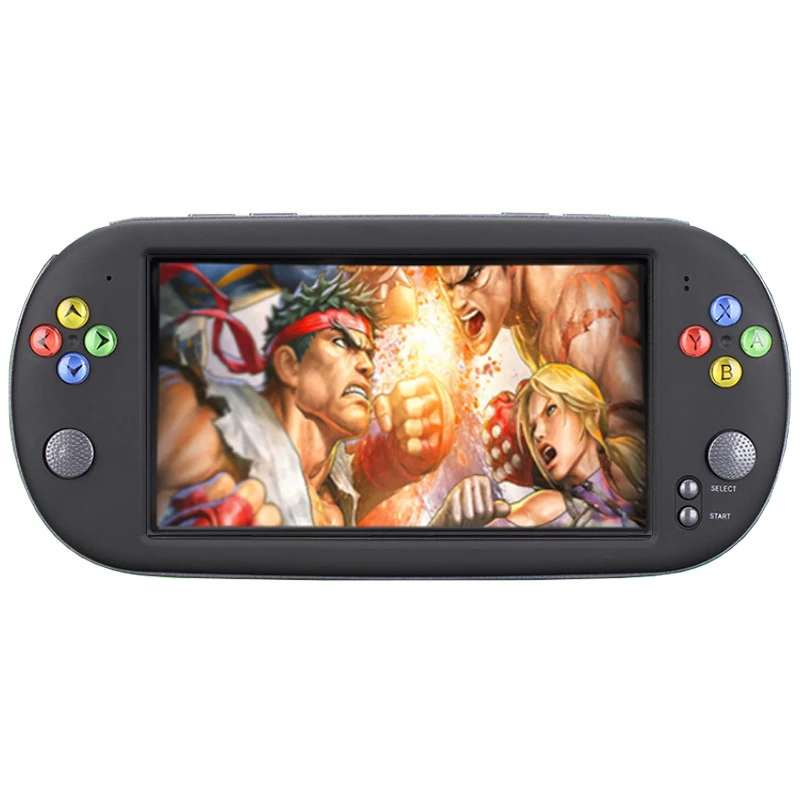 X16 7 дюймов Экран портативных игровых игровая консоль с двойным рокером для GBA NES