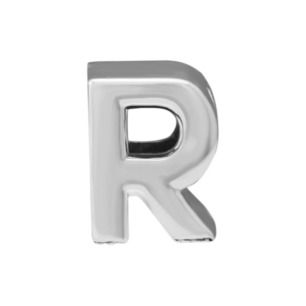 Бусины-шармы CKK 2018 с буквой R подходят для оригинальных браслетов серебряные