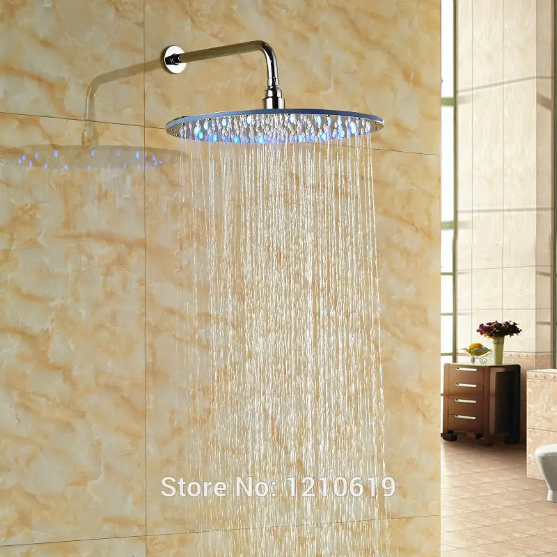 Новый светодиодный светильник 16 дюймов душевая головка с ручкой для душа ABS