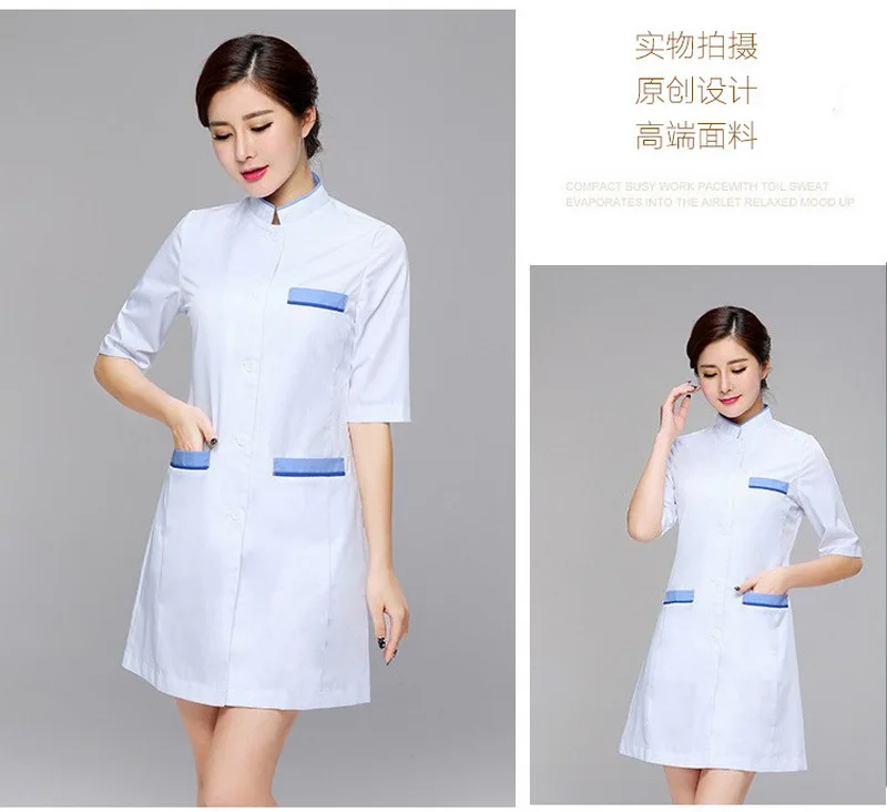 Ladies Medical Robe Medical lab coat Hospital Doctor Slim Multicolour Nurse Uniform medical gown Overalls medical uniforms