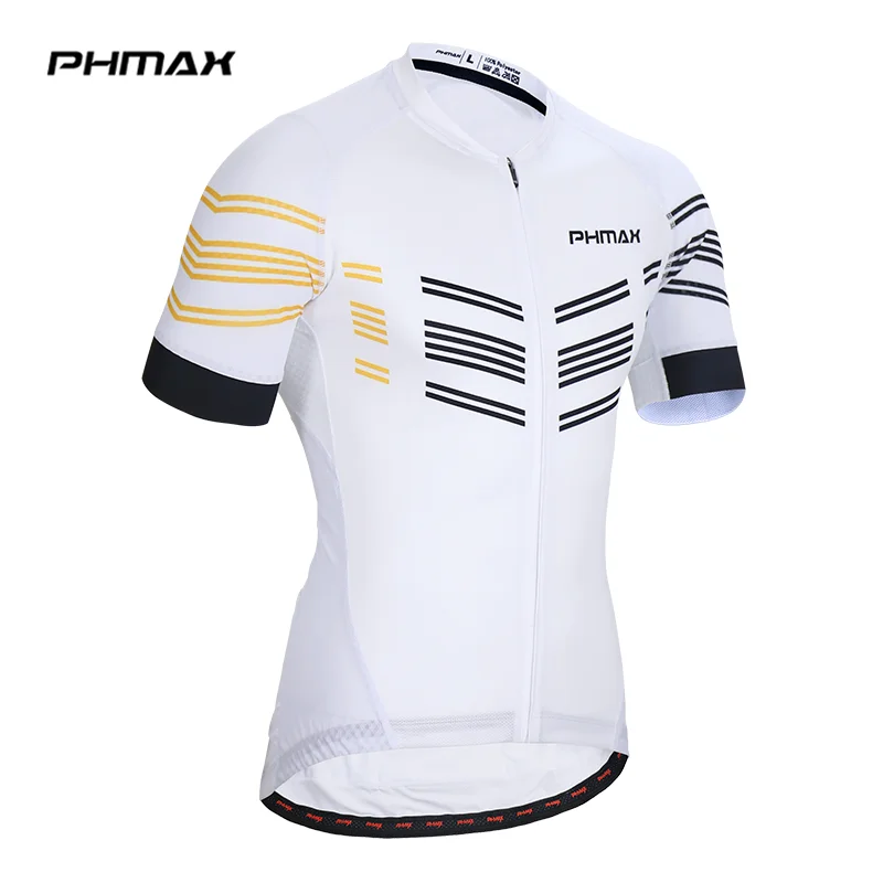 PHMAX Pro дышащая Джерси для велоспорта, летняя одежда для горного велосипеда, одежда для гонок, одежда для велоспорта, Ropa Maillot Ciclismo, одежда для велоспорта - Цвет: Белый