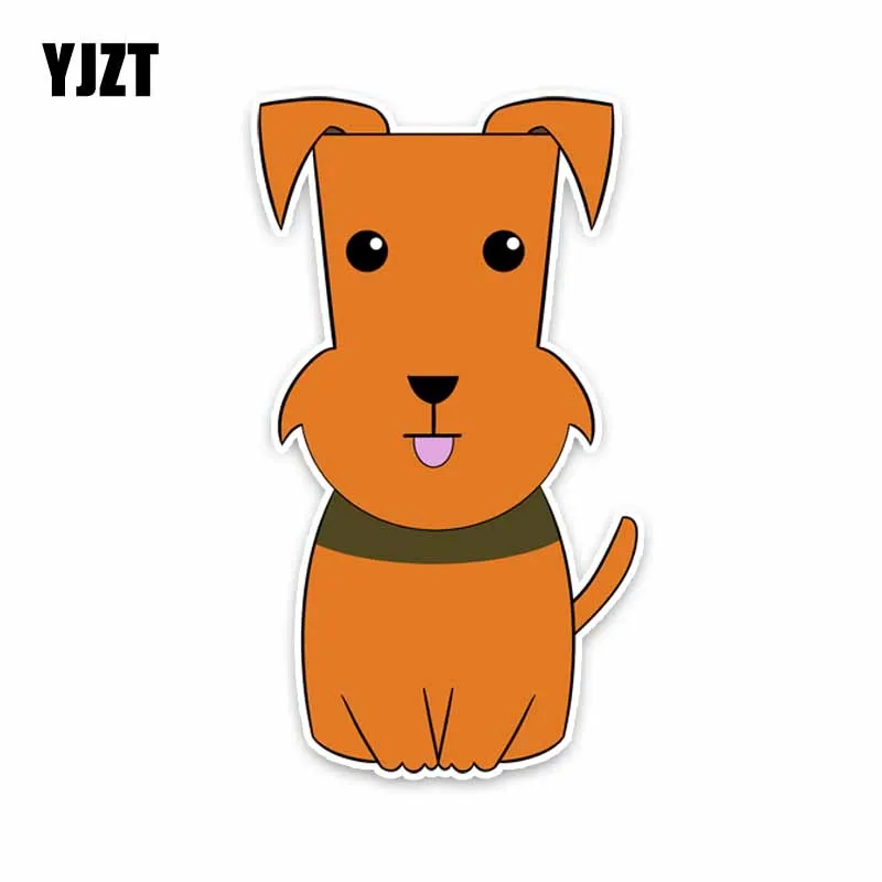 

YJZT 9CM*16CM Interesting Animal Dog PVC High Quality Car Sticker Decal 5-1745