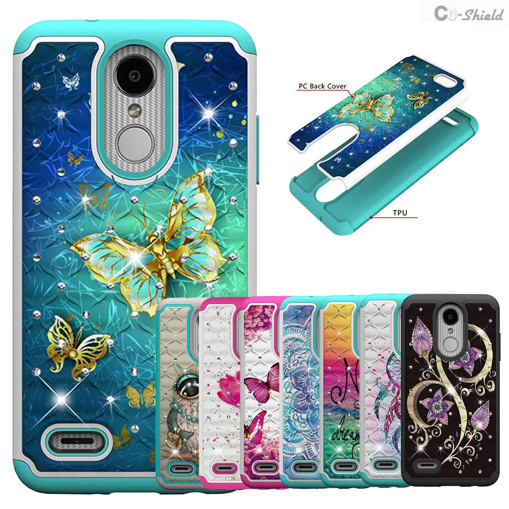 Для LG Aristo 2 K8 2018 Plus X210ULM X210 X210ULMA для чехол X210ULMG PC + TPU окрашенный сверлильный