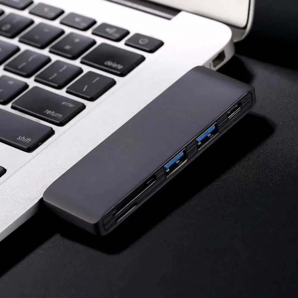 Тип-C USB концентратор до 2-порт USB3.0 + SD/устройство для считывания с tf-карт зарядка