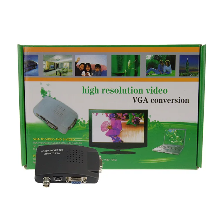 BNC S Video к VGA видео преобразователь адаптер монитор сигнал сигналу VGA|Коннекторы и