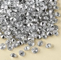 10000 pcs lot 6mm 1carat wedding decoration acrylic silver scatter table crystals diamonds acrylic diamond crystal confetti