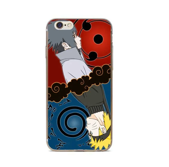 Японский чехол для телефона Аниме Наруто Akatsuki Clan Cloud Symbol iPhone 7 Plus 6 S 5 5S SE жесткий