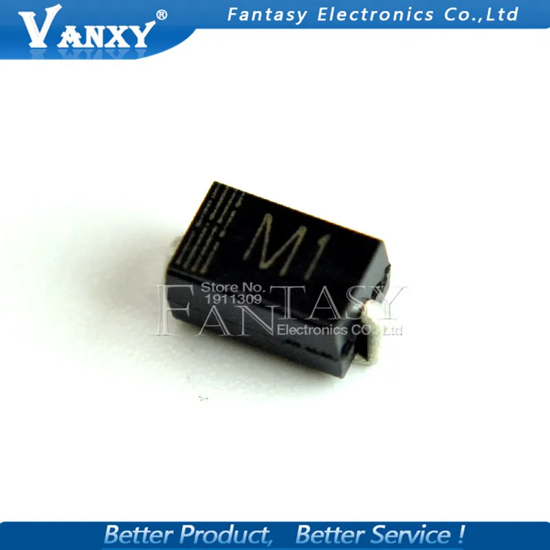 Диод IN4001 SMA M1 1N4001 SMD 1A 50 В выпрямительный диод 100 шт. | Электронные компоненты и