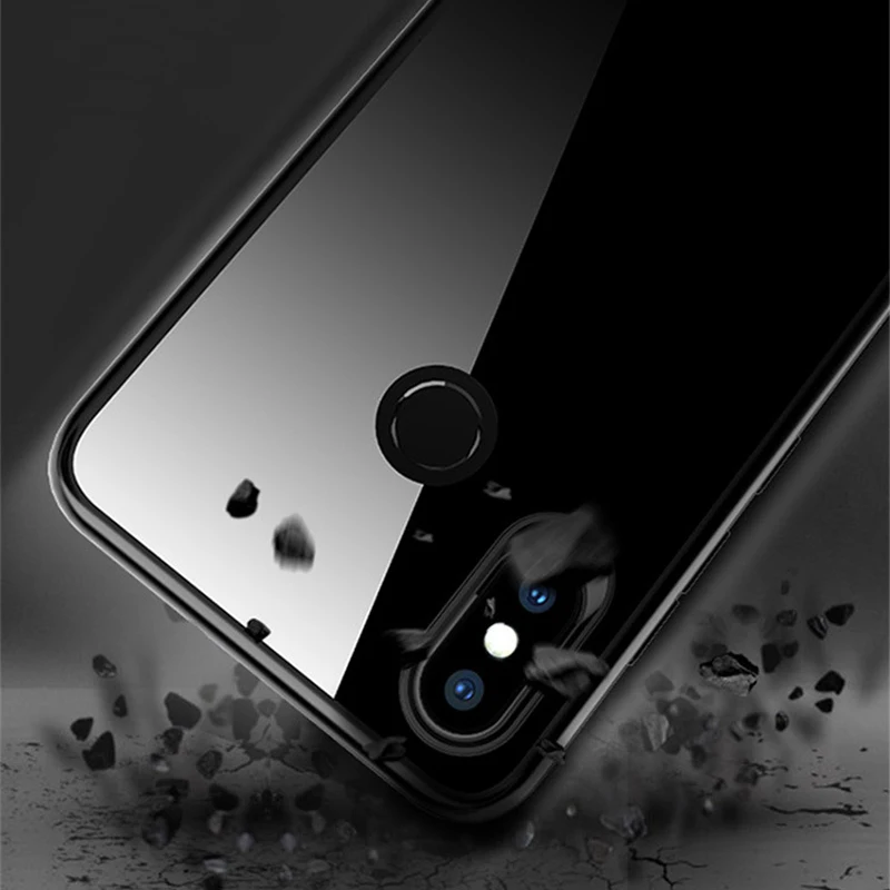 Для Xiaomi Mi8 чехол 2 в 1 HD Прозрачный Жесткий ПК + мягкий ТПУ противоударный для