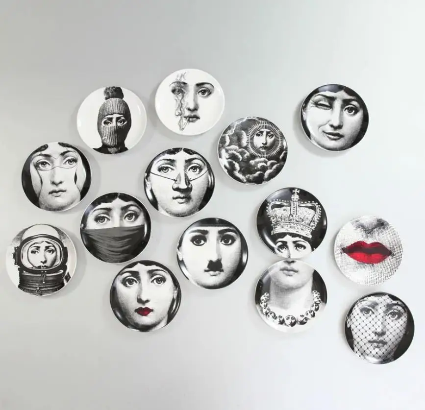 Fornasetti ремесла декоративная Керамика Таблички украшения дома фарфоровая тарелка