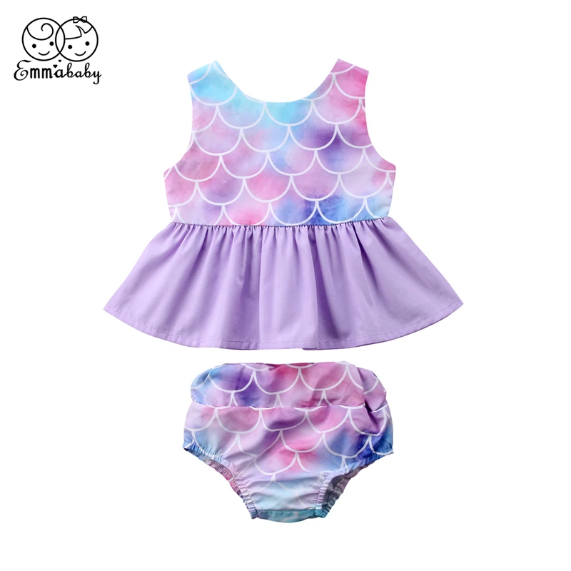 Emmababy яркие блузки и шорты для маленьких девочек пляжные летние наряды комплект