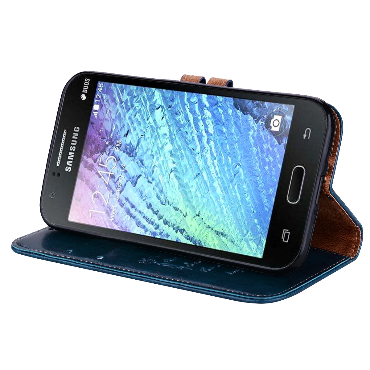 Кожаный чехол для samsung J1 Mini SM-J105H J105F цветочный флип-чехол для телефона чехол s для samsung Galaxy J105