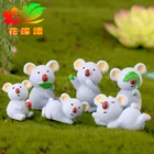 Миниатюрные фигурки Koala из смолы с микропейзажем, мультяшное украшение, подарочные аксессуары для отдыха, домашний декор сделай сам