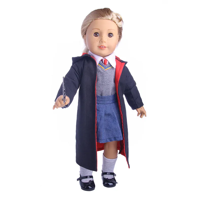 Гермиона Грейнджер Кукла Одежда Chaussures для American Girl Poupées: 8 шт. ХОГВАРТС-как