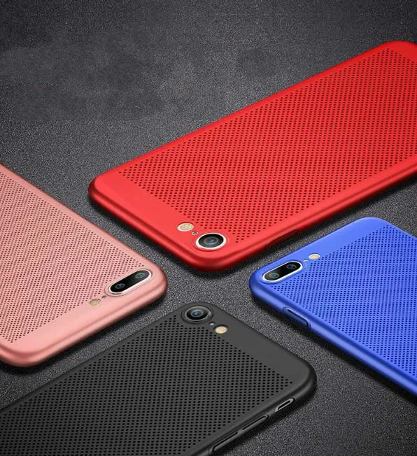 Отведение тепла матовый чехол для iPhone X 11 Pro 8 7 6 S Plus 5 5S SE XS XR дышащая Пластиковая