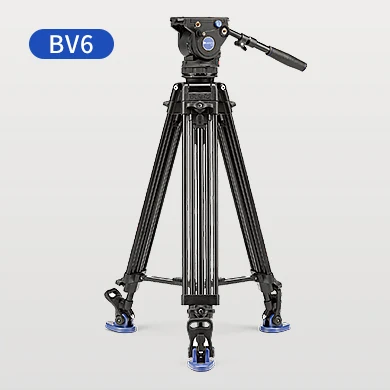 Benro BV6/BV4/BV8/BV10 серия штатив для камеры Регулируемый демпфирующий гидравлический PTZ фотография Профессиональный штатив - Цвет: bv6