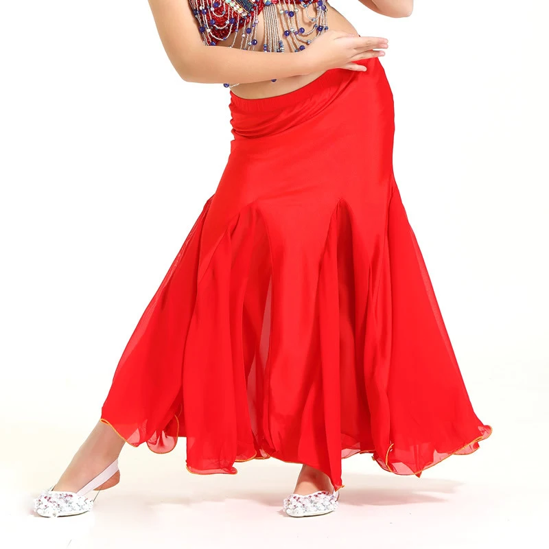 Детская одежда для танца живота длинные юбки с рыбим хвостом профессиональная