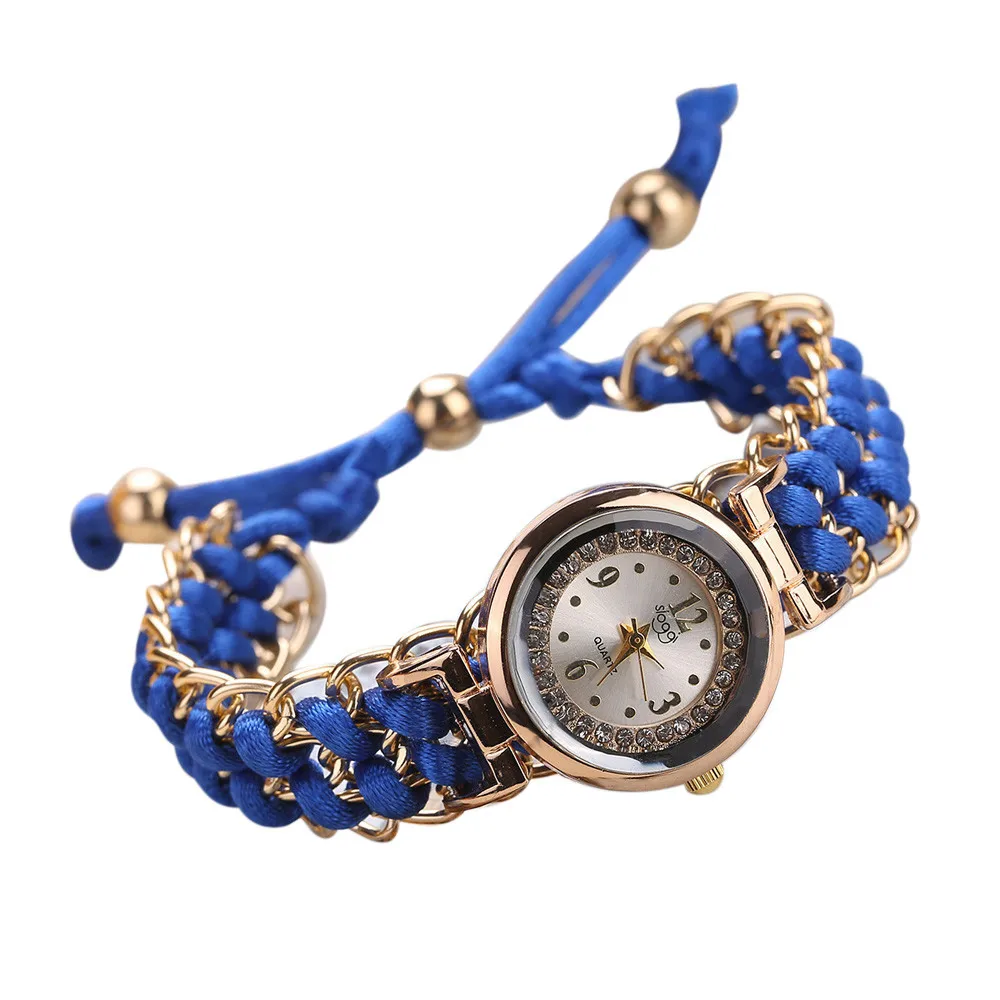 

Women Watches Fashion Leisure High Quality Knitting Rope Chain Winding Analog Quartz Movement Wrist Watch Gift Casual Dress #C