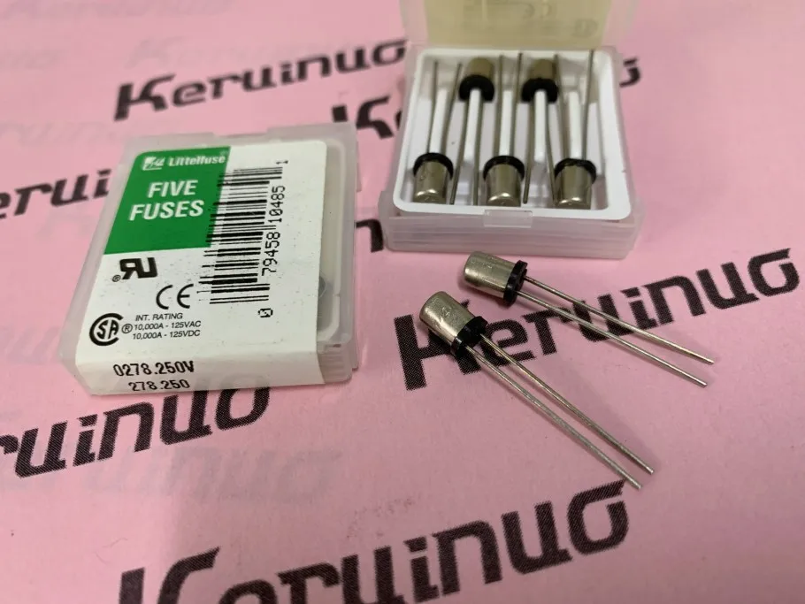 5 шт./лот новый оригинальный 0278 250 V 0.25A 125V LITTELFUSE|Аксессуары для батарей| |