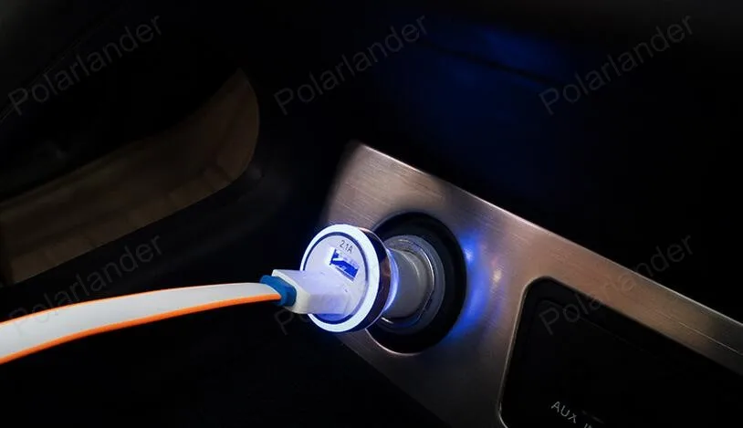 Адаптер с двумя USB портами для мобильных телефонов и цифровых камер 12 24 В 2 0 А 1