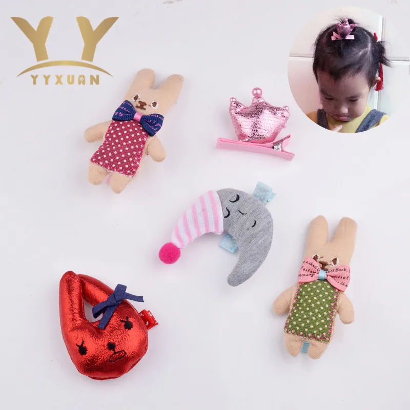 YYXUAN персонаж дизайн милые животные девушки заколки для волос мультфильм форма шпильки цветные купальники Захваты в детские аксессуары